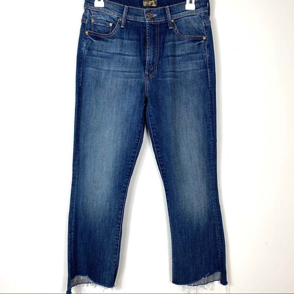 Mother Insider Crop Step Fray Jeans size 28